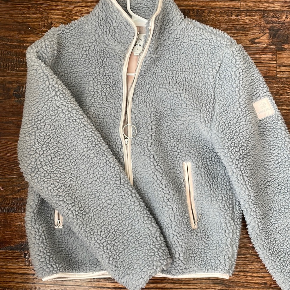 Baby blue ivory Ella jacket size small